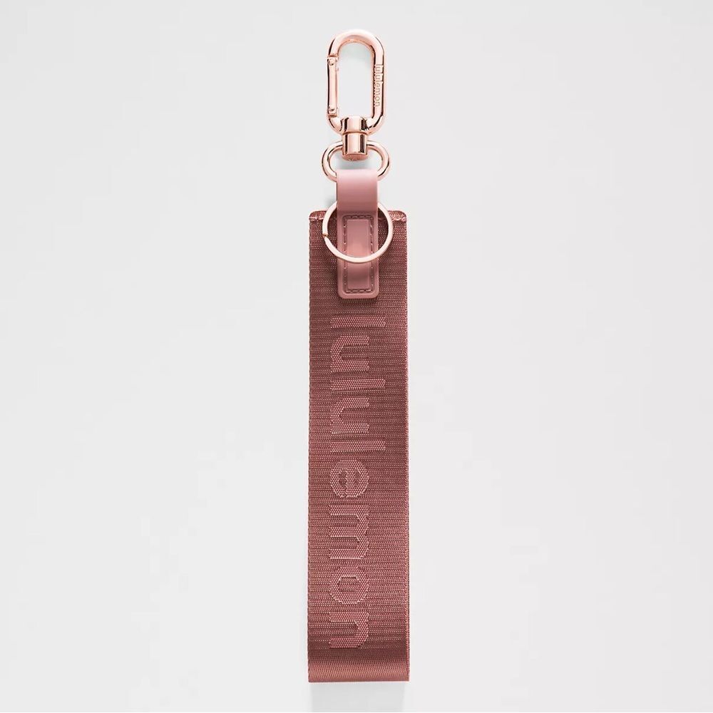 NWT NEVER LOST KEYCHAIN - Red Clay/Rockwood REDC/ROWD - Lululemon OOS ONLINE!